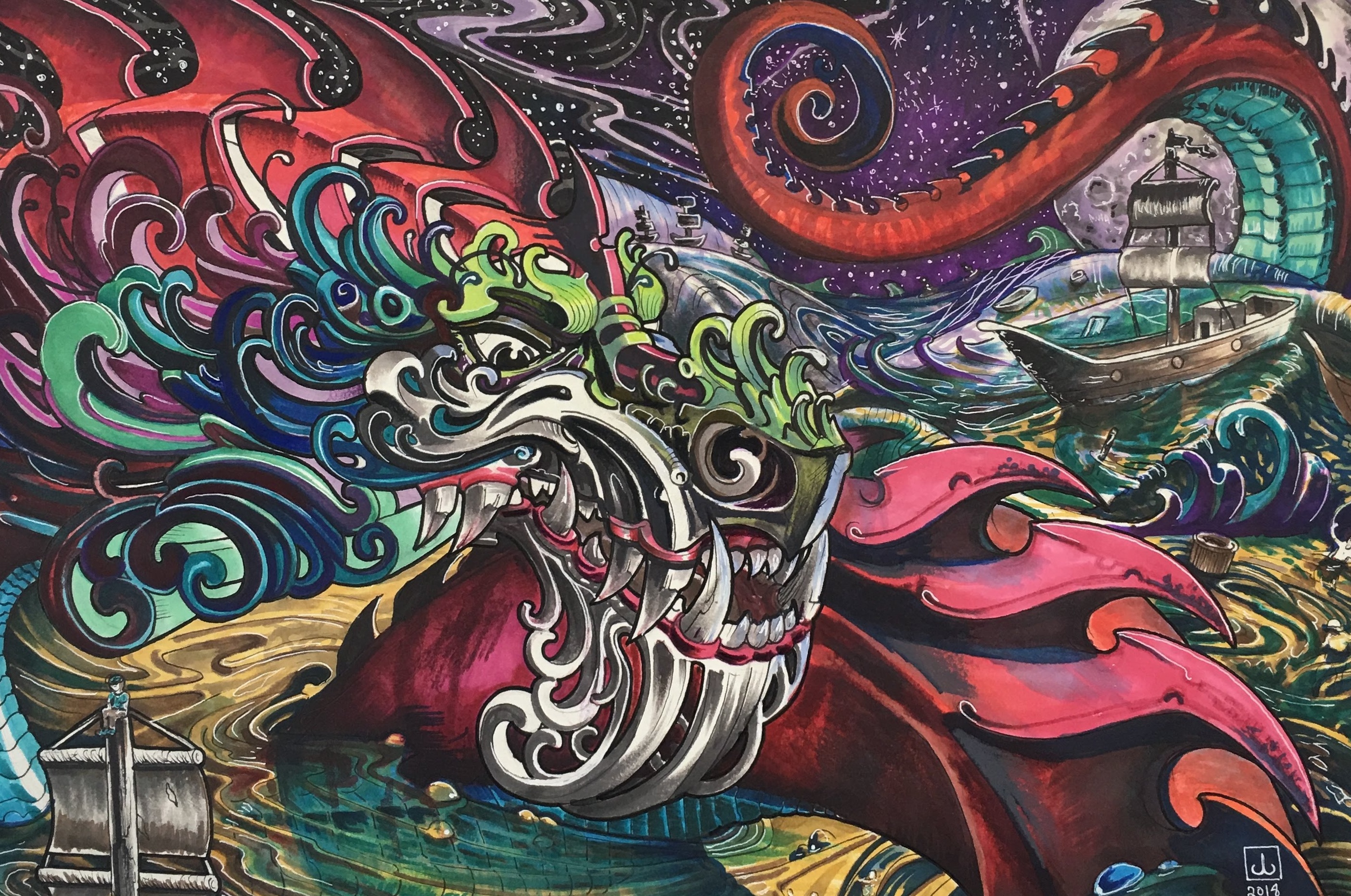 Illustration by Jimmy Bell, piece 1